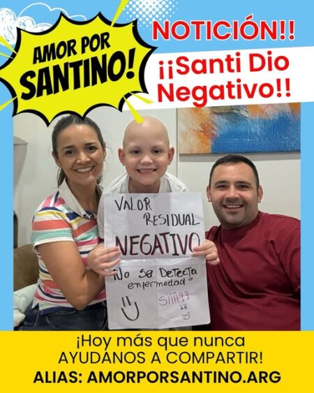 Santino dio negativo "y la mejor forma de festejar es ayudando" imagen-8