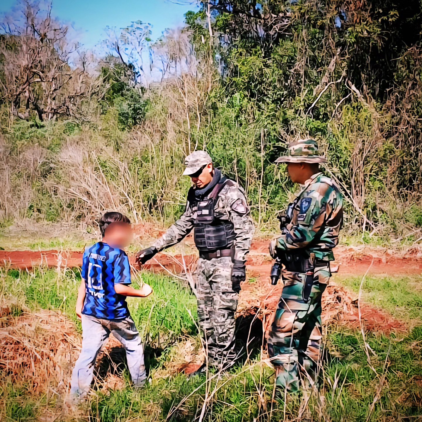 Rescataron a un niño desorientado en una zona de monte en El Alcázar Rescataron a un niño desorientado en una zona de monte en El Alcázar imagen-1