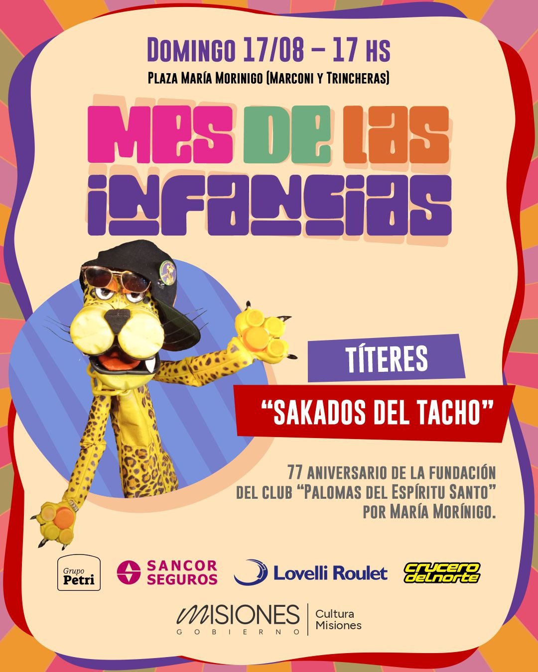 El Club Palomas del Espíritu Santo cumple 77 años y la plaza María Morínigo será escenario de títeres y actividades para toda la familia 3 El Club Palomas del Espíritu Santo cumple 77 años y la plaza María Morínigo será escenario de títeres y actividades para toda la familia imagen-2