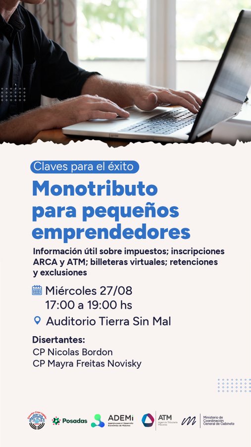 Charla "Claves para el éxito. Monotributo para pequeños emprendedores", con Beneplácito legislativo 3 Charla "Claves para el éxito. Monotributo para pequeños emprendedores", con Beneplácito legislativo imagen-2