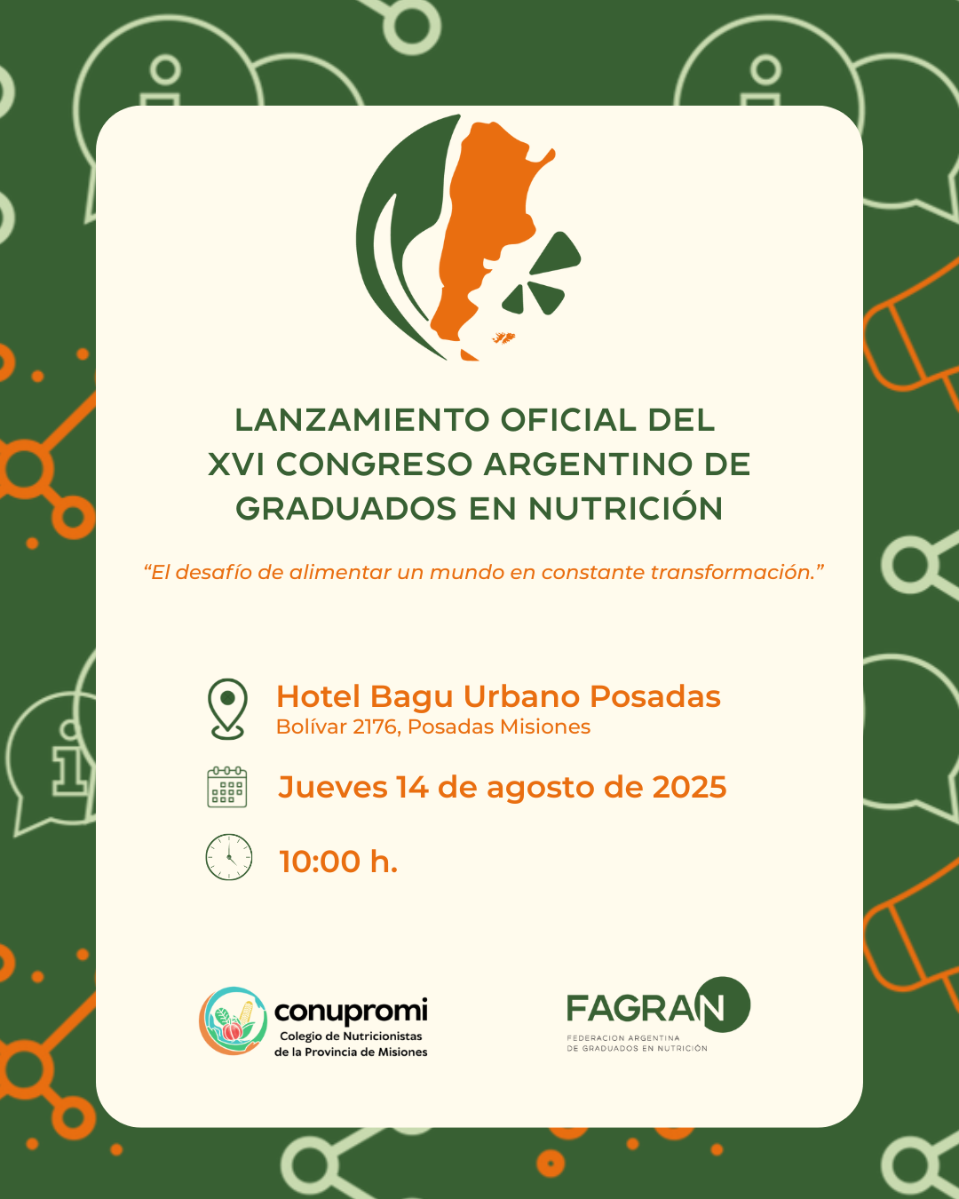 Todo listo en Posadas para el XVI Congreso Argentino de Graduados en Nutrición imagen-2