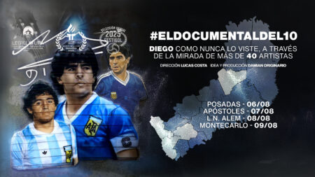 "El Documental del 10" en Misiones: la historia de Maradona desde el arte imagen-6
