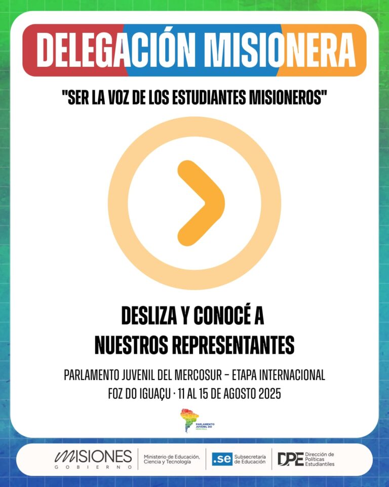 Misiones presenta a su delegación para la Instancia Internacional del Parlamento Juvenil del Mercosur imagen-46