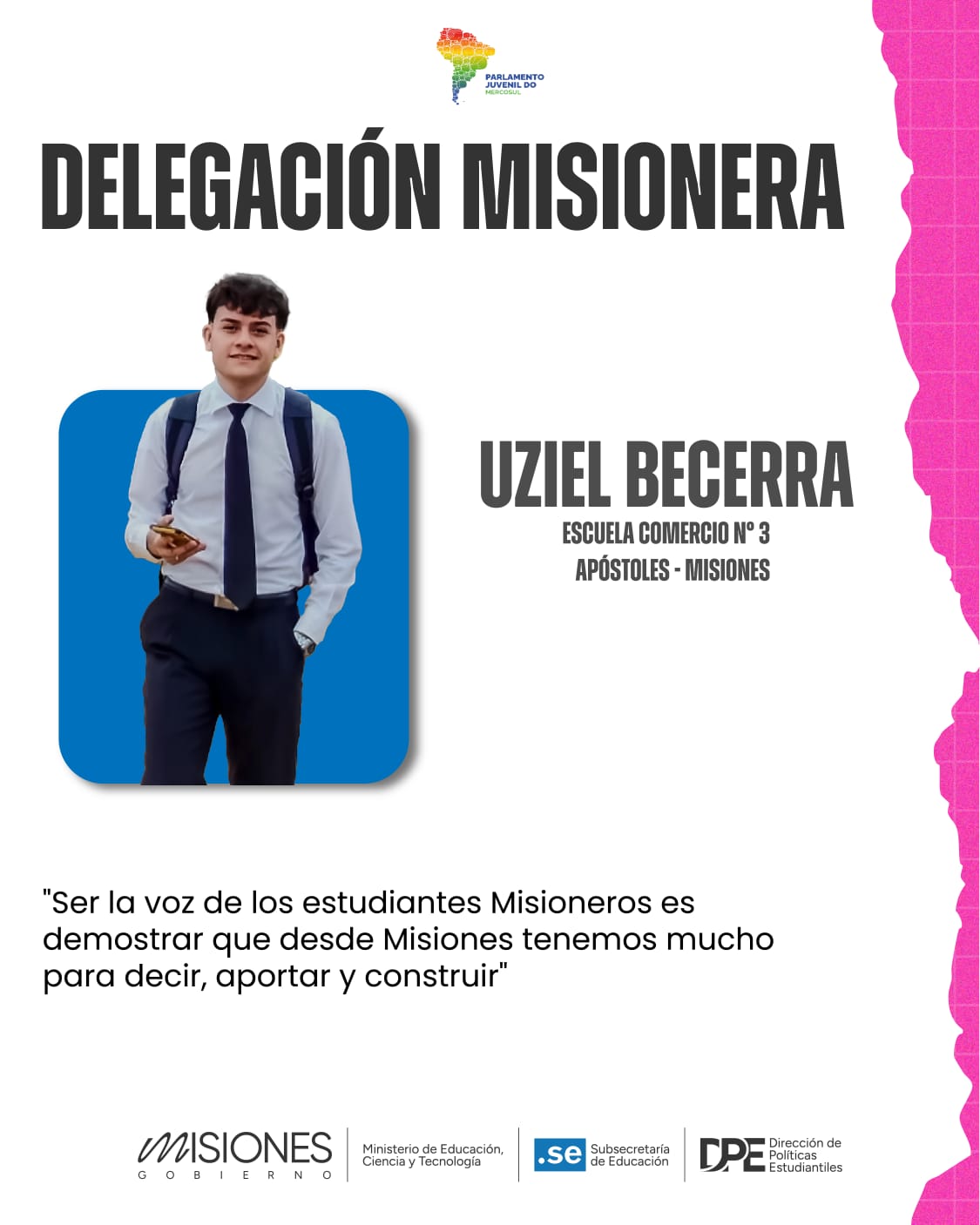 Misiones presenta a su delegación para la Instancia Internacional del Parlamento Juvenil del Mercosur imagen-4