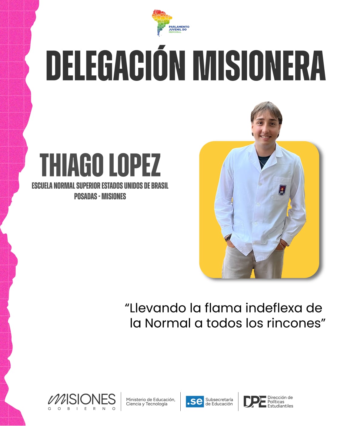 Misiones presenta a su delegación para la Instancia Internacional del Parlamento Juvenil del Mercosur imagen-10