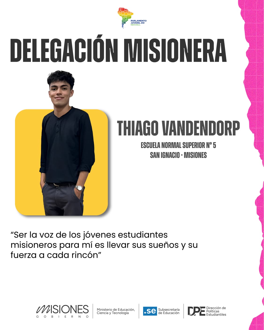 Misiones presenta a su delegación para la Instancia Internacional del Parlamento Juvenil del Mercosur imagen-8
