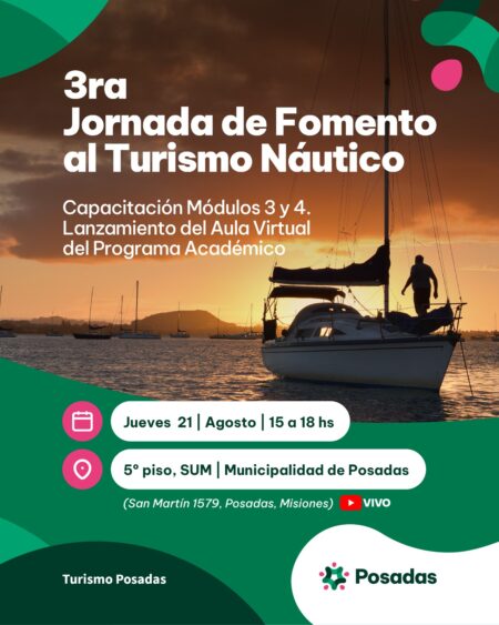 Turismo náutico en crecimiento: Posadas lanza la 3ra Jornada de Fomento con foco en innovación y formación académica imagen-6