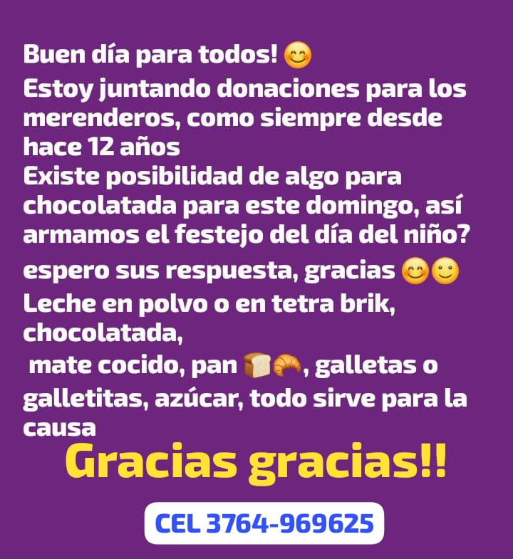 Merendero del barrio San Isidro: El Dj Peckos Ortiz invita a la comunidad a colaborar con alimentos y juguetes para festejar el Día del Niño 3 Merendero del barrio San Isidro: El Dj Peckos Ortiz invita a la comunidad a colaborar con alimentos y juguetes para festejar el Día del Niño imagen-2