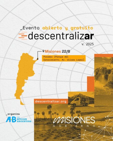 Posadas, sede de DescentralizAR 2025: el evento gratuito sobre Bitcoin y Criptoeconomía más grande en Argentina imagen-3