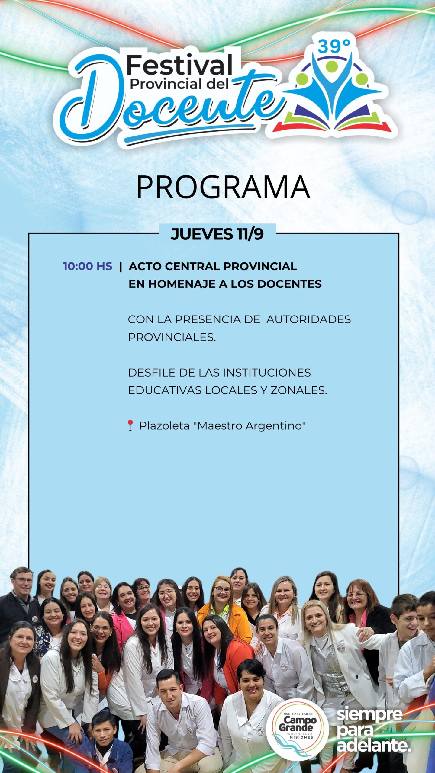 Campo Grande invita a la 39na edición del Festival Provincial del Docente imagen-4