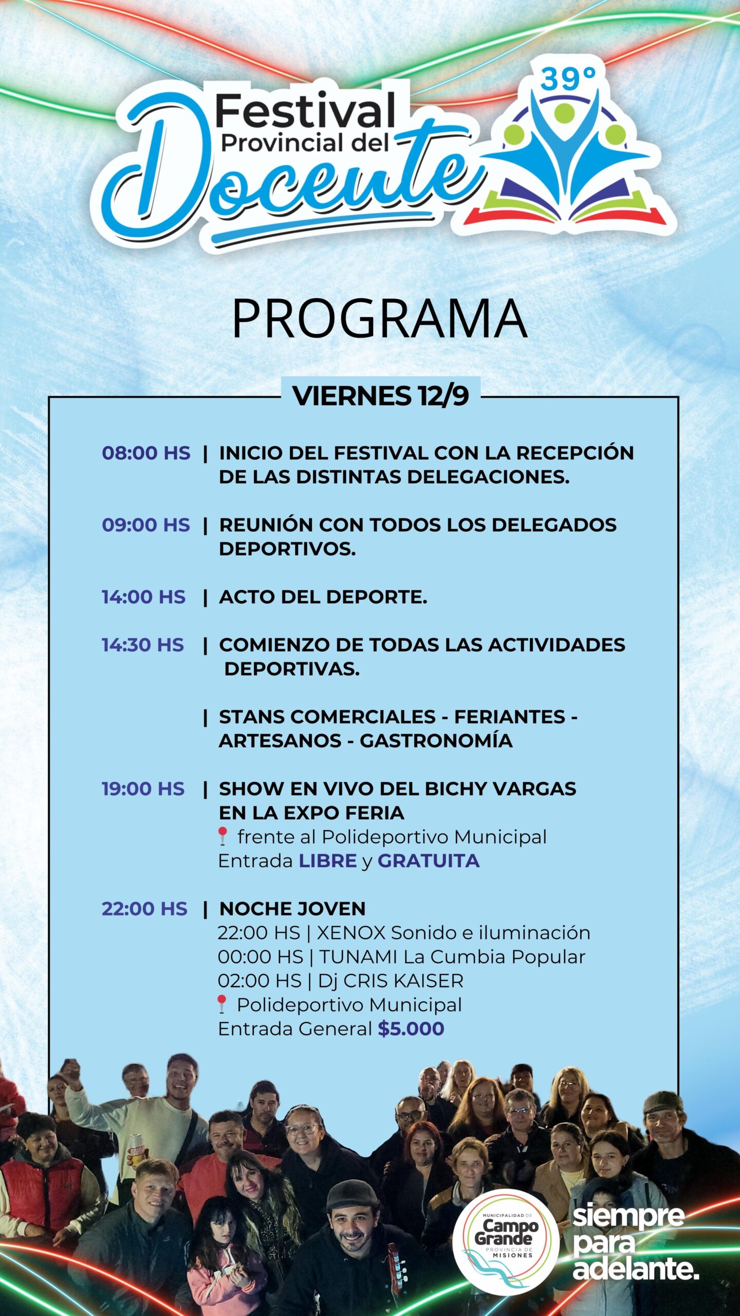 Campo Grande invita a la 39na edición del Festival Provincial del Docente imagen-6