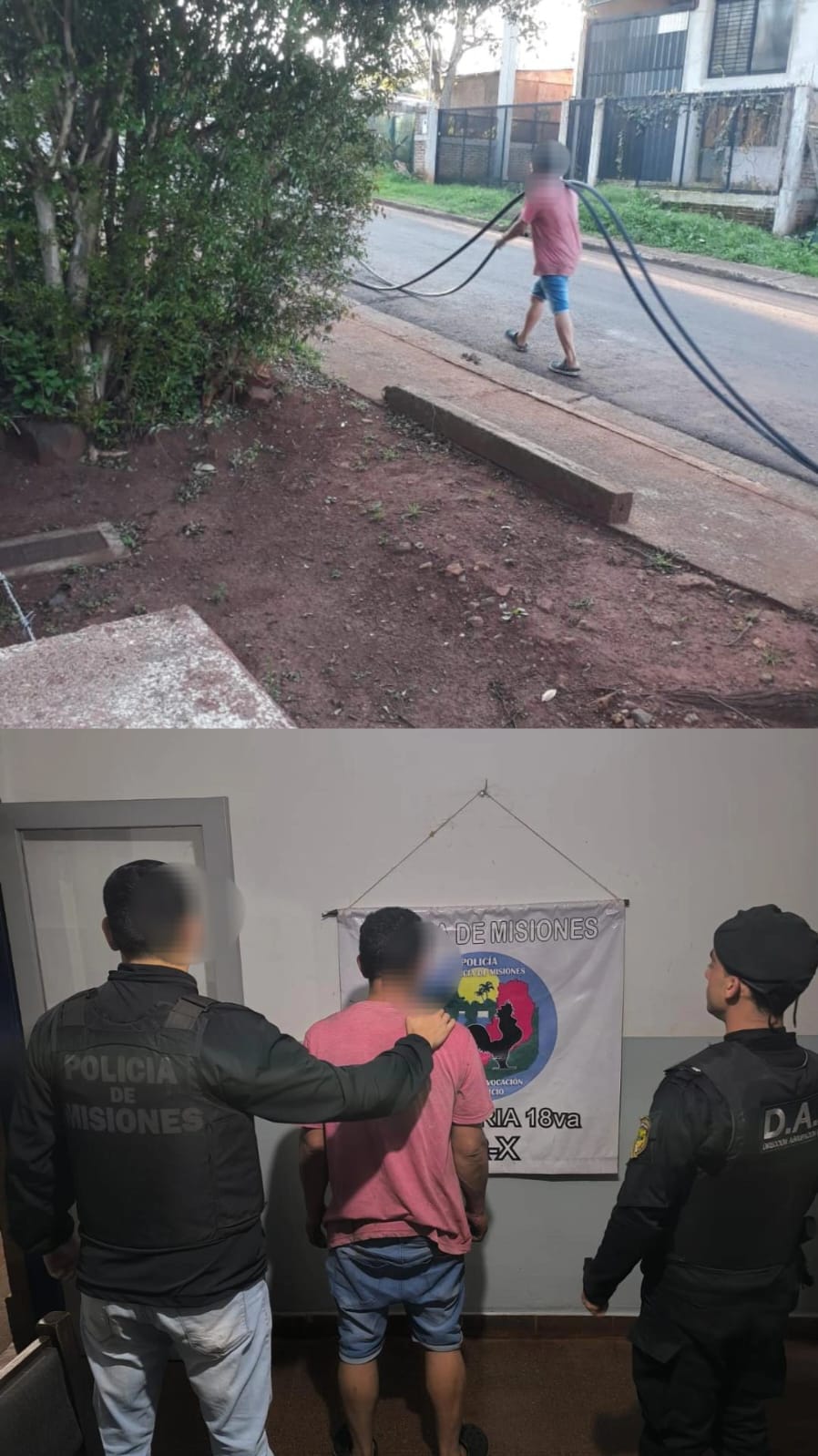 Posadas: arrestaron a un delincuente vinculado al robo de cables del tendido eléctrico 3 Posadas: arrestaron a un delincuente vinculado al robo de cables del tendido eléctrico imagen-2