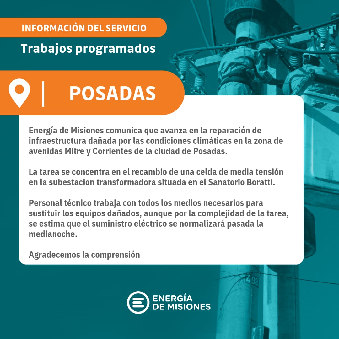 Se trabaja en recambio de celda dañada en avenidas Mitre y Corrientes 3 Se trabaja en recambio de celda dañada en avenidas Mitre y Corrientes imagen-2