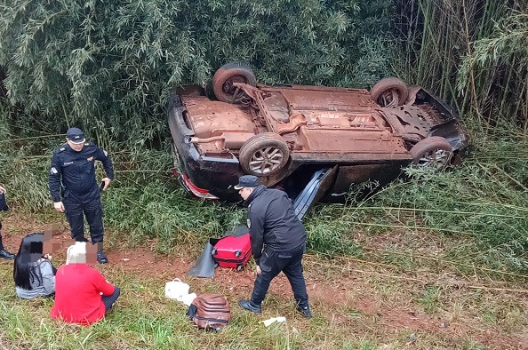 Despiste en Ruta 12 dejó dos mujeres lesionadas en Hipólito Yrigoyen imagen-3