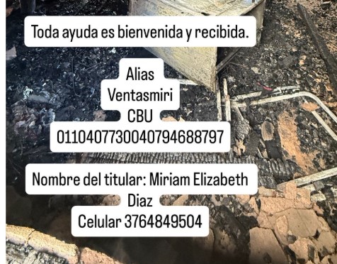 Familia perdió todo en un incendio y lanzan campaña de colaboración imagen-2