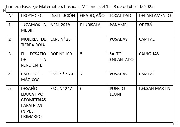 Misiones tiene sus representantes para la Feria Nacional de Ciencias 2025 imagen-12