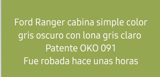 Montecarlo: reportan el robo de camioneta Ford Ranger imagen-2