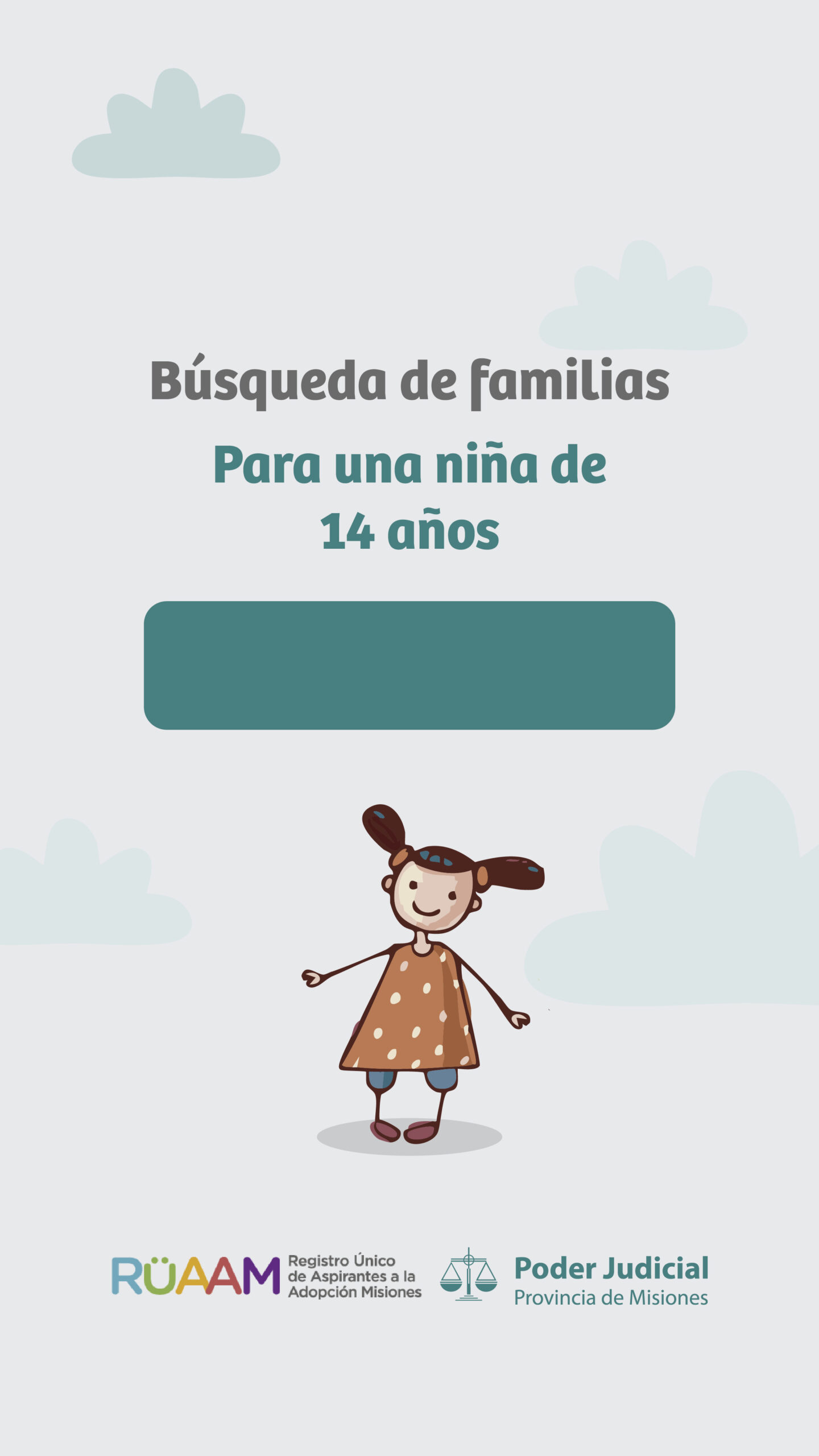 Convocatorias públicas de búsqueda de familia para dos niñas imagen-2