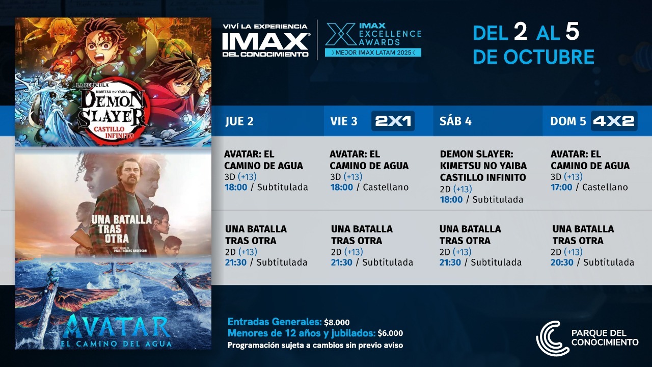 El cine de culto continúa en el IMAX con "Una batalla tras otra", "Demon Slayer" y "Avatar" imagen-2