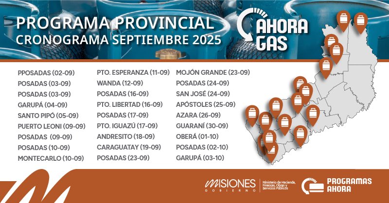 Recorrido del programa "Ahora Gas" durante septiembre en la provincia 3 Recorrido del programa "Ahora Gas" durante septiembre en la provincia imagen-2