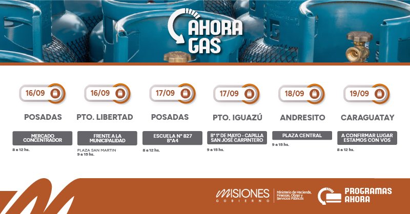 Recorrido del programa "Ahora Gas" durante septiembre en la provincia 9 Recorrido del programa "Ahora Gas" durante septiembre en la provincia imagen-8