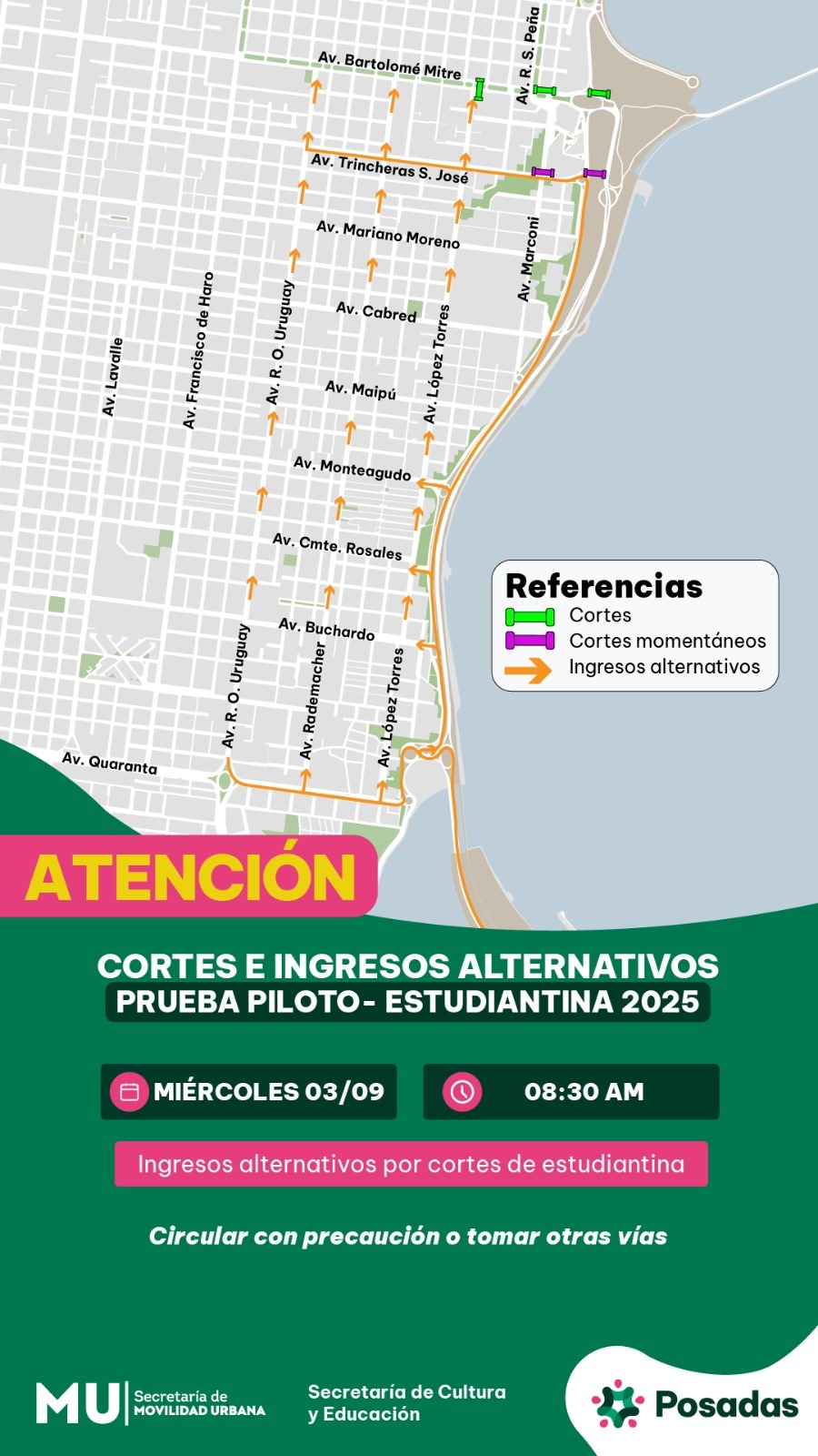 Estudiantina 2025: todo listo para la segunda prueba piloto en la Costanera 3 Estudiantina 2025: todo listo para la segunda prueba piloto en la Costanera imagen-2
