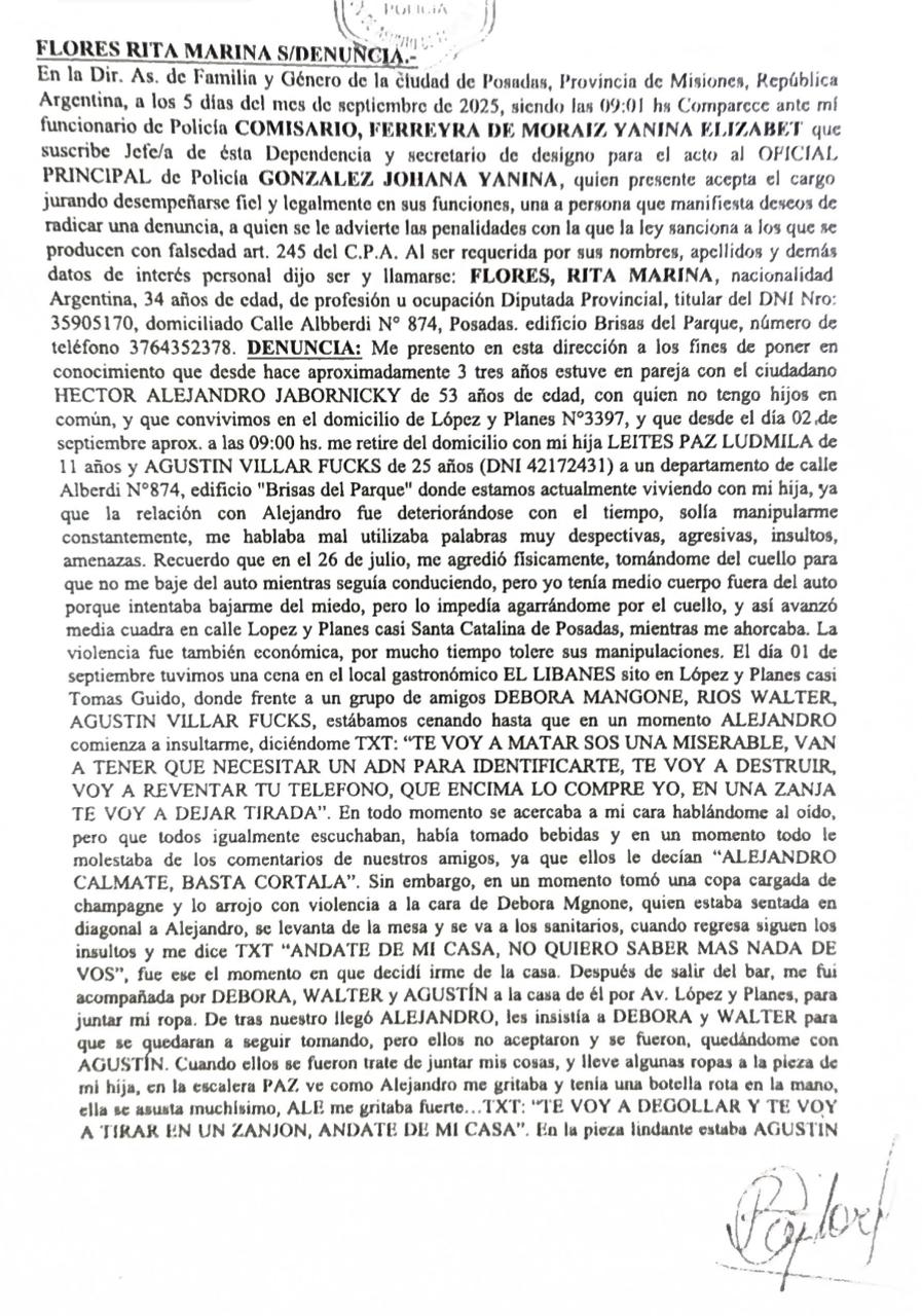 Escándalo: Jabornicky, denunciado por su expareja, dijo que en la cena con los diputados libertarios electos lo drogaron y que el Colegio de Abogados "es una banda de narcotraficantes y consumen drogas" imagen-2