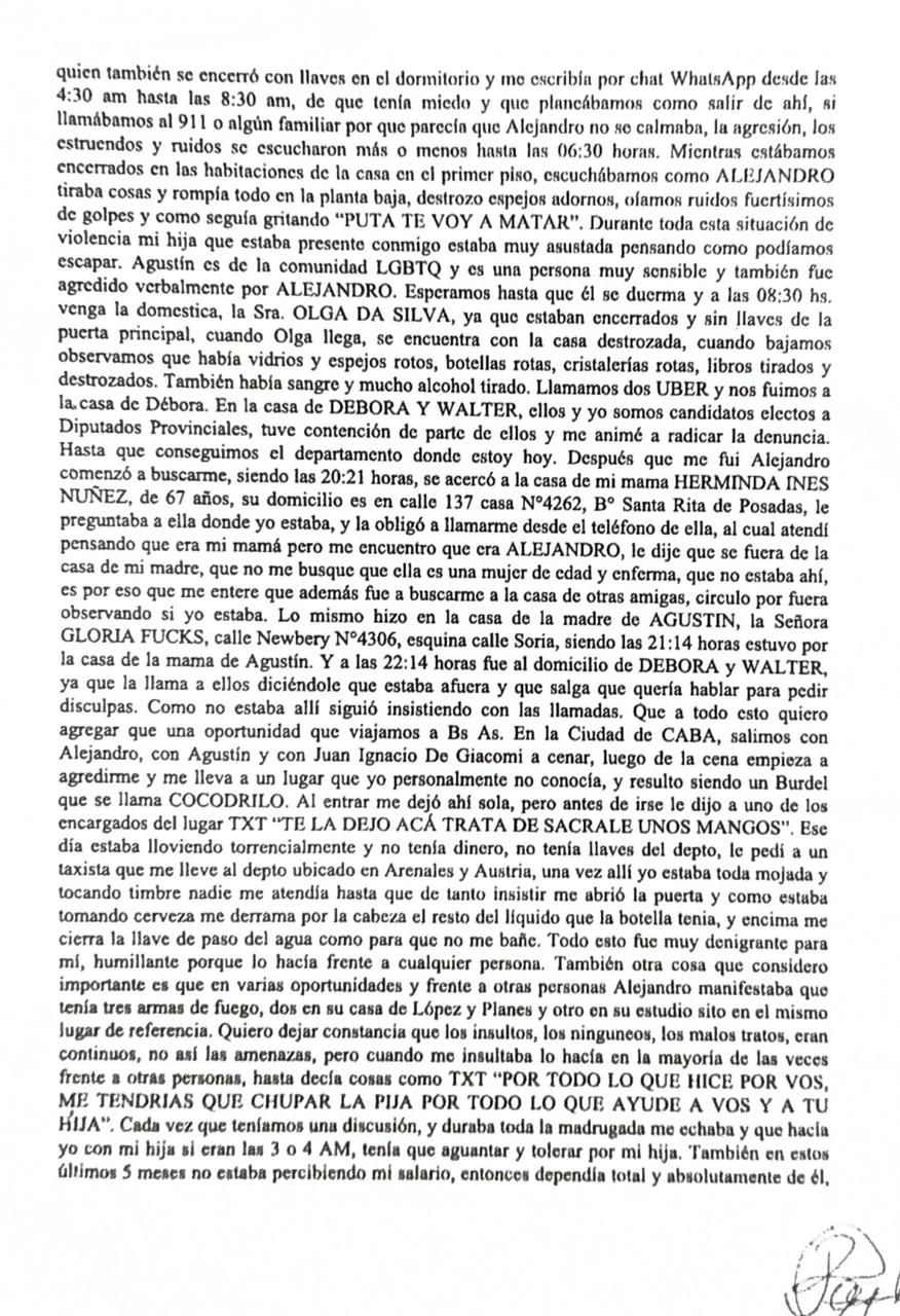 Escándalo: Jabornicky, denunciado por su expareja, dijo que en la cena con los diputados libertarios electos lo drogaron y que el Colegio de Abogados "es una banda de narcotraficantes y consumen drogas" imagen-4