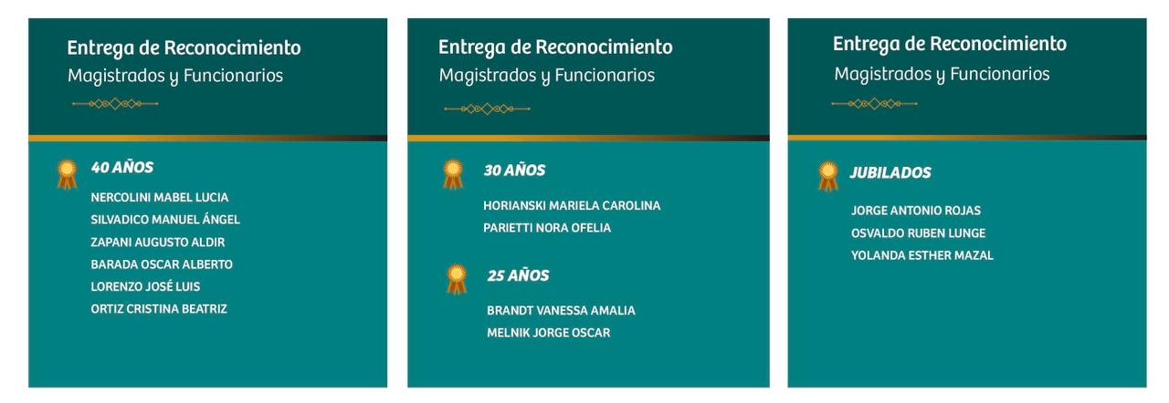 La titular del STJ presidió el acto de entrega de reconocimientos a Magistrados y Funcionarios del Poder Judicial imagen-4