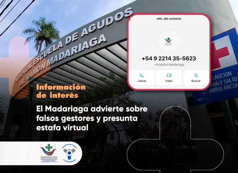 El Hospital Madariaga advierte sobre falsos gestores y presunta estafa virtual imagen-12