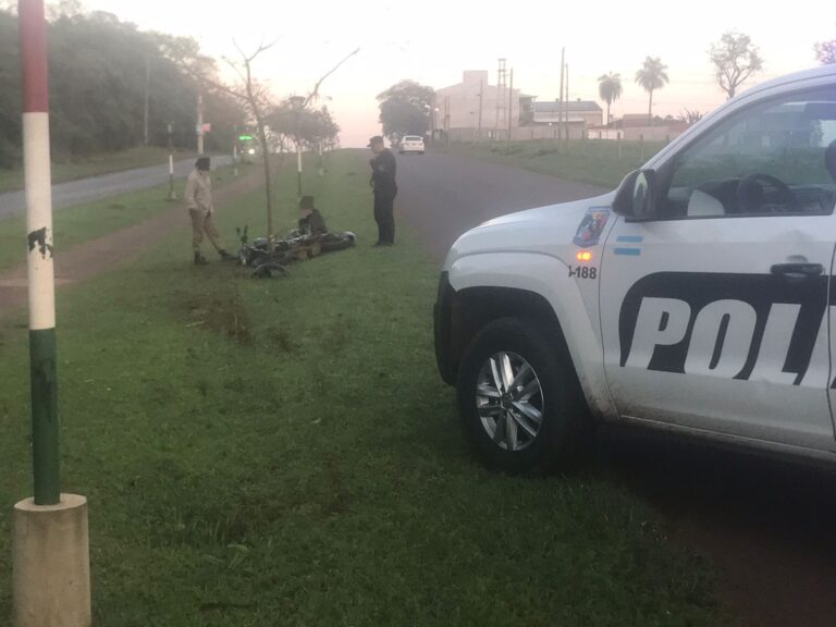Garupá: un motociclista despistó al esquivar un caballo en la avenida Las Américas imagen-35