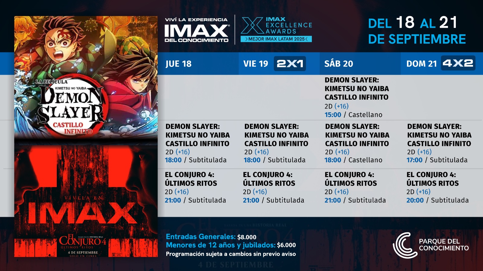 Los demonios de Demon Slayer y El Conjuro se quedan en el Imax del conocimiento imagen-4