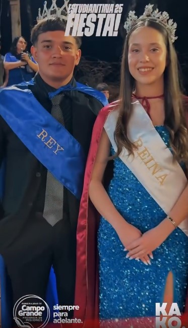 Magalí Broemser y Alex Encalada, los nuevos Reyes de la Estudiantina 2025 de Campo Grande imagen-2