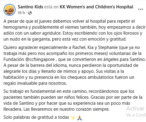 Santino en Singapur: "Ya estamos a un paso de volver a casa" imagen-4