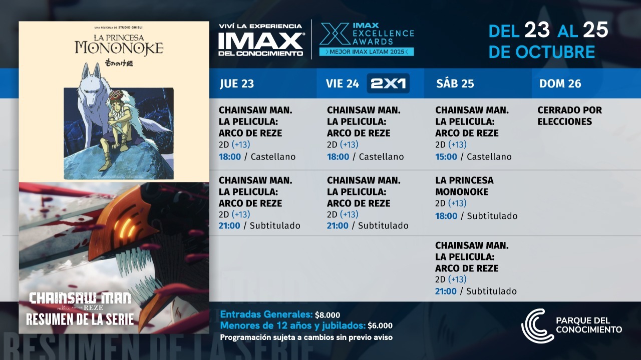 El manga pisa fuerte en el IMAX con Chainsaw Man y el regreso de La princesa Mononoke 5 El manga pisa fuerte en el IMAX con Chainsaw Man y el regreso de La princesa Mononoke imagen-4
