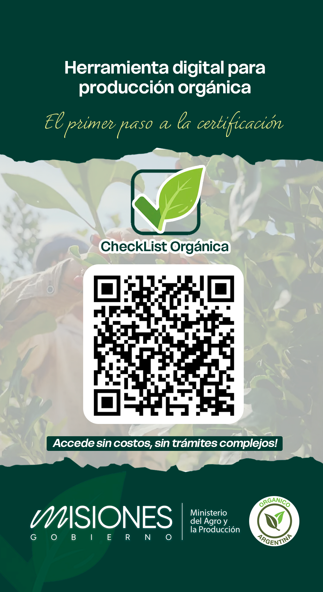 Misiones lanza la checklist orgánica: una herramienta digital para impulsar la certificación de productores imagen-2
