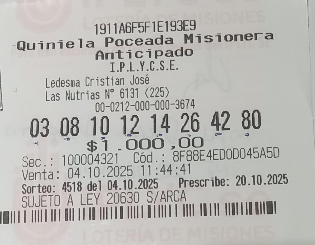 Empleado posadeño ganó el primer premio de la Poceada Misionera y planea utilizarlo para proyectos familiares imagen-2