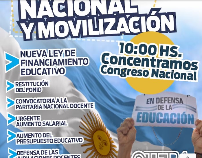 Los sindicatos docentes llevan adelante un paro de 24 horas imagen-2