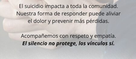 Comisión para el Abordaje Integral: "Qué debemos hacer y qué no hacer cuando ocurre una muerte por suicidio en la comunidad" imagen-2