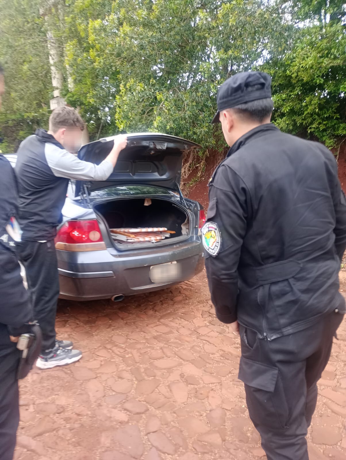 Policía de Misiones frustró el traslado de cobre y bronce robados y mantiene cercado al sospechoso en el monte imagen-6
