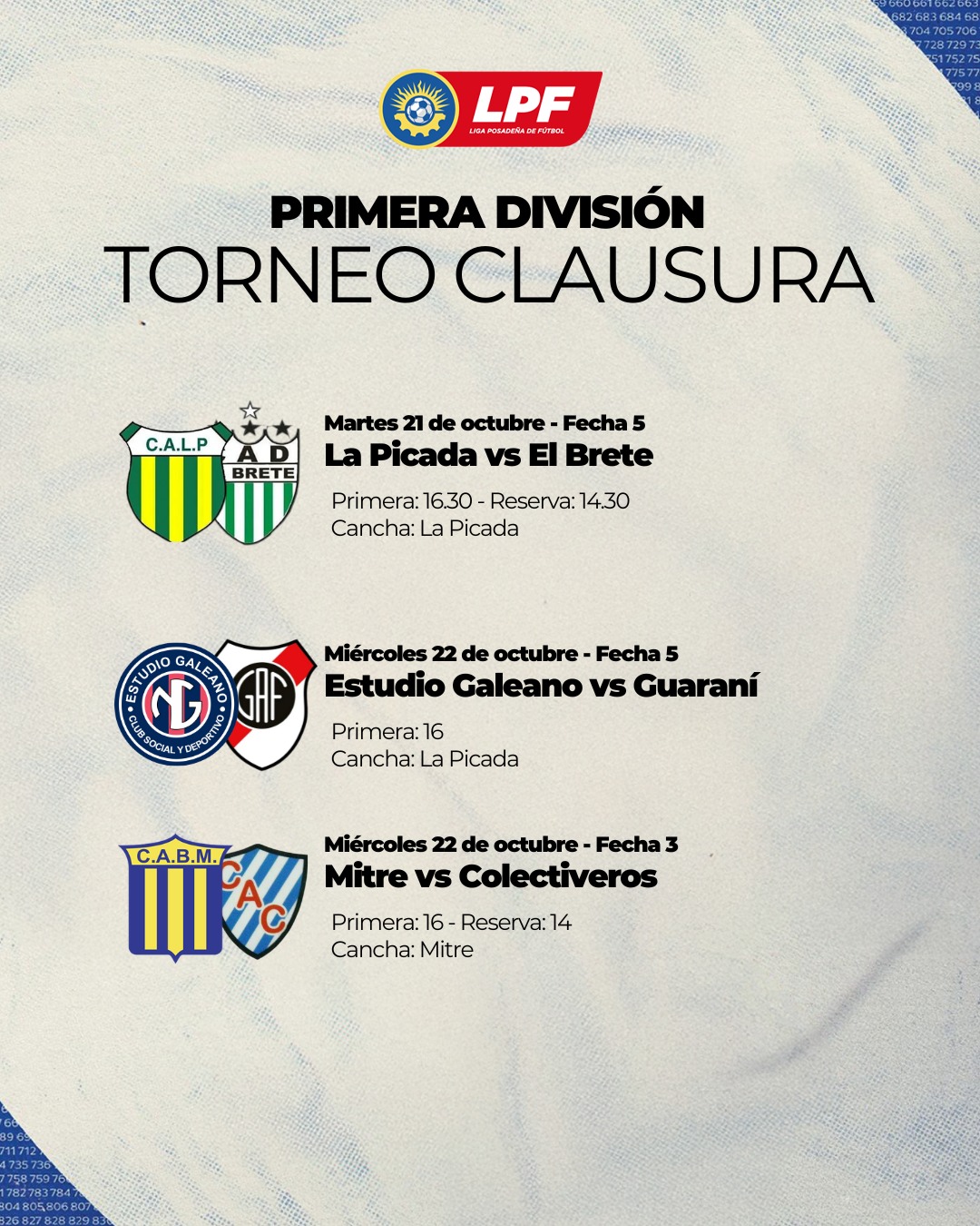 Fútbol posadeño: fue programada la continuidad del Clausura imagen-4