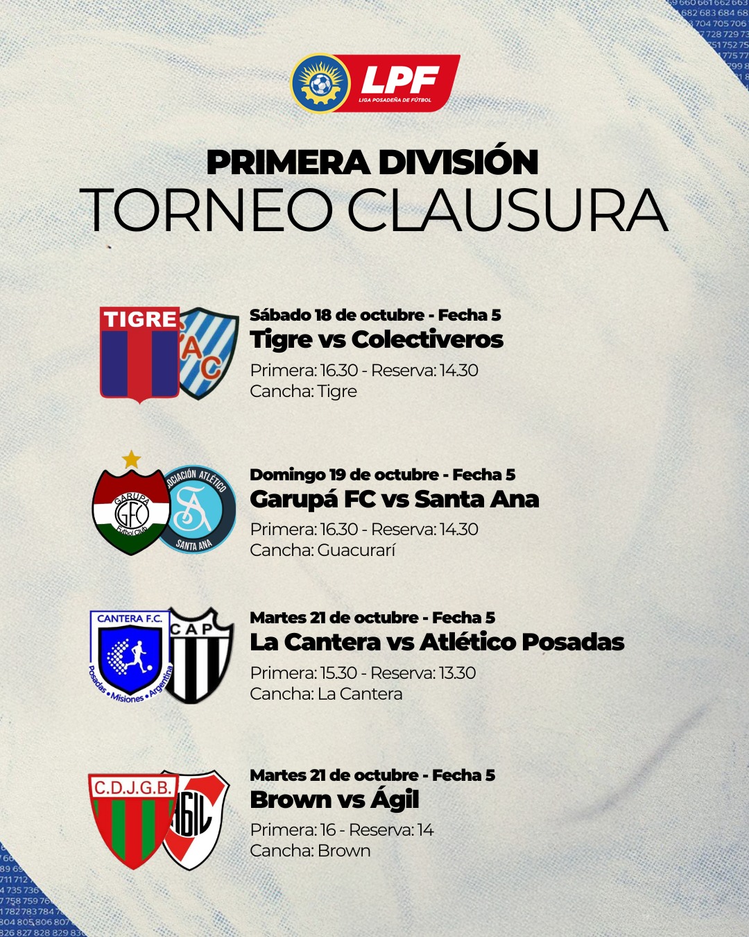 Fútbol posadeño: fue programada la continuidad del Clausura imagen-6