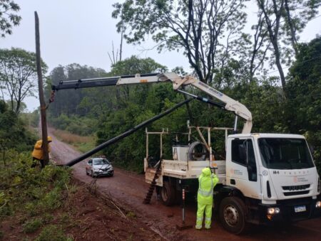 Energía de Misiones activó su protocolo de emergencias ante el paso del sistema de tormentas imagen-1