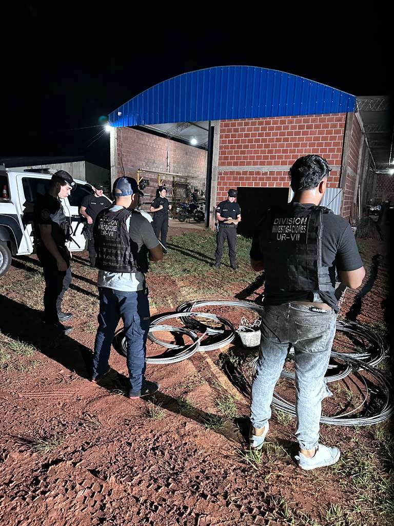 Secuestraron paneles y soportes de la torre sustraída en Apóstoles imagen-6