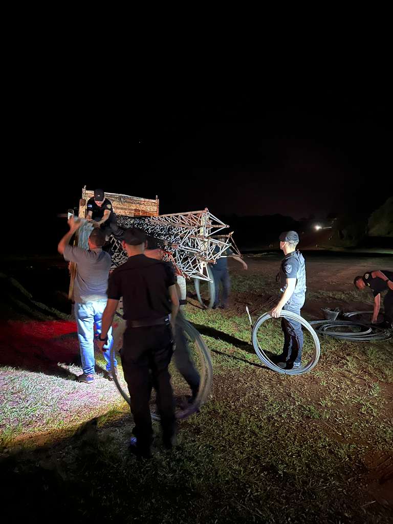 Secuestraron paneles y soportes de la torre sustraída en Apóstoles imagen-2