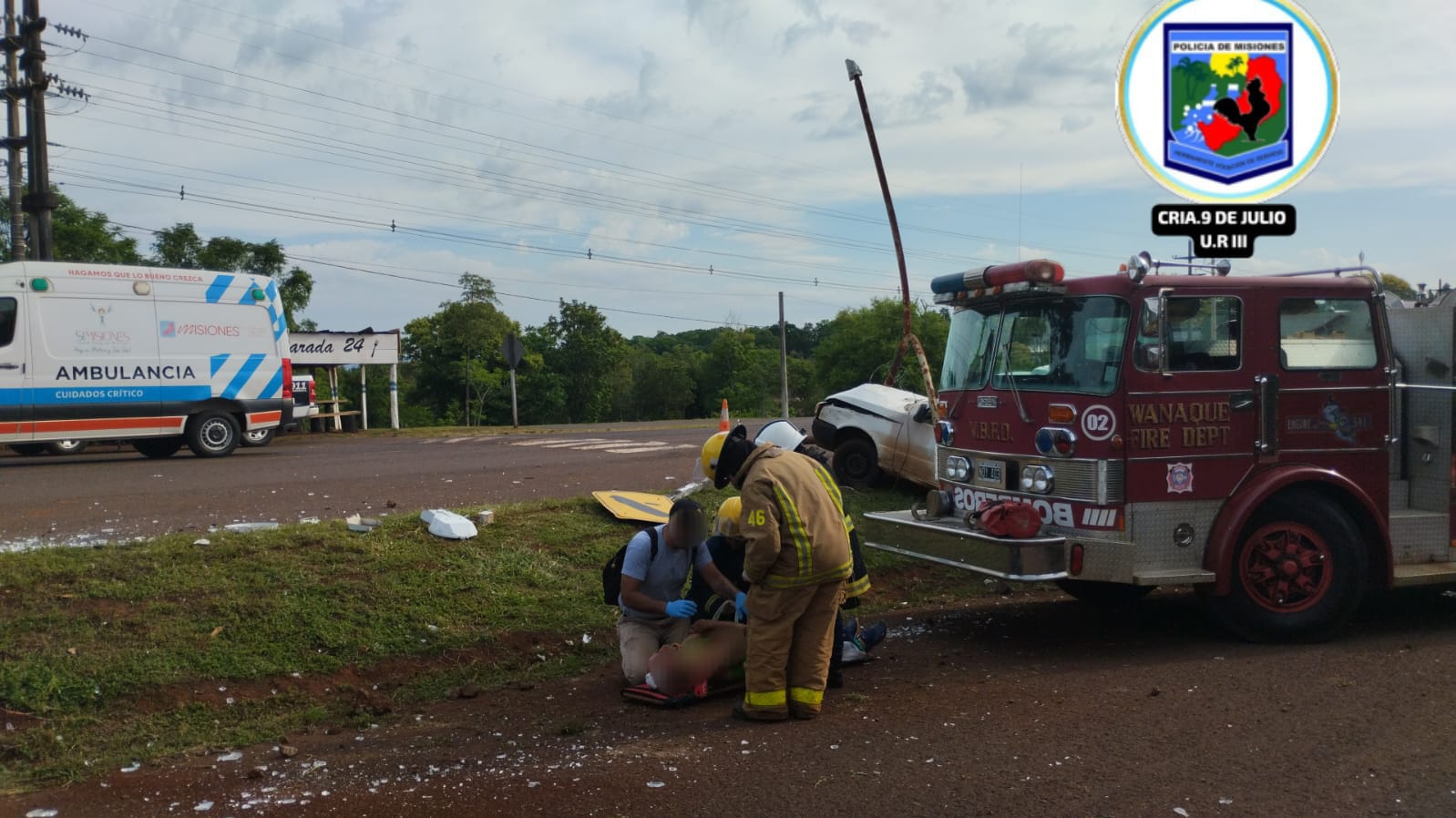 Nueve de Julio: dos personas hospitalizadas tras despiste en la Ruta Provincial N° 17 3 Nueve de Julio: dos personas hospitalizadas tras despiste en la Ruta Provincial N° 17 imagen-2