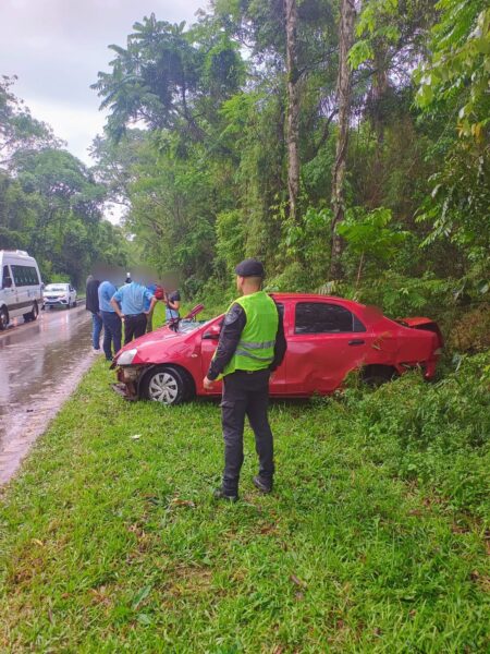 Puerto Iguazú: perdió el control del vehículo y terminó impactando contra un árbol en la Ruta Provincial 101 imagen-5