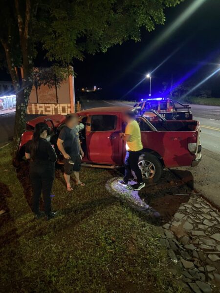 Un conductor alcoholizado fue detenido tras despistar con su camioneta en la Ruta Nacional 12 imagen-1