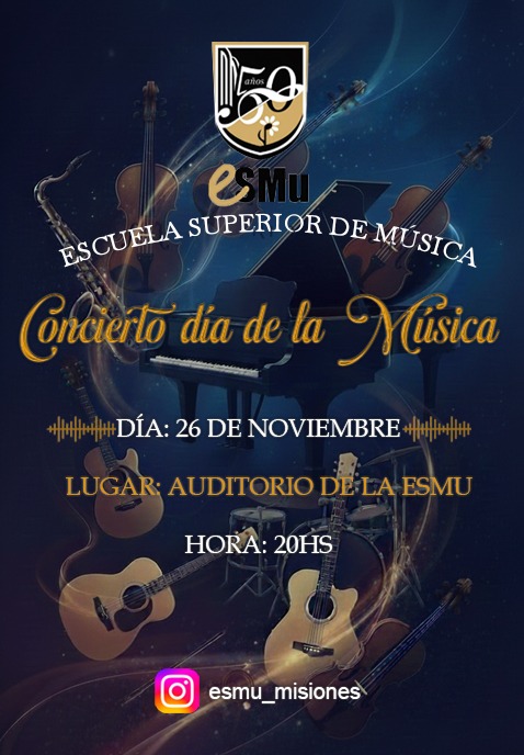 Música, aniversario y Santa Cecilia: la ESMu de Misiones ofrece un concierto único 3 Música, aniversario y Santa Cecilia: la ESMu de Misiones ofrece un concierto único imagen-2