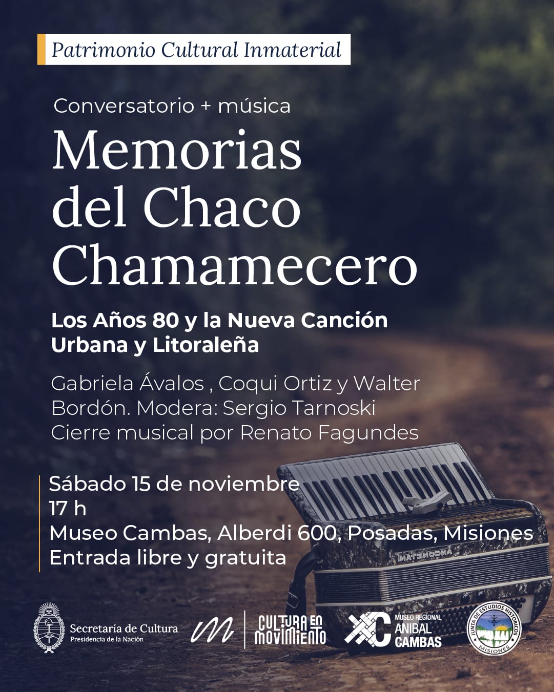 Conversatorio colectivo de Chamamé, para celebrar 5 años de ser patrimonio cultural 5 Conversatorio colectivo de Chamamé, para celebrar 5 años de ser patrimonio cultural imagen-4